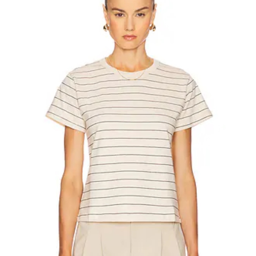 Leset Margo Striped Cream Women's Top